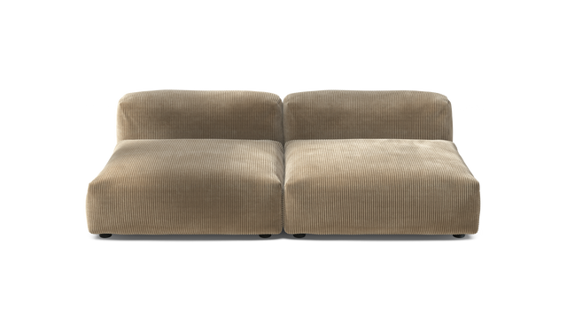 vetsak | Sofa Set 01 Large - Cord Velour - Sand | Modular Sofa | 3.5 Seater