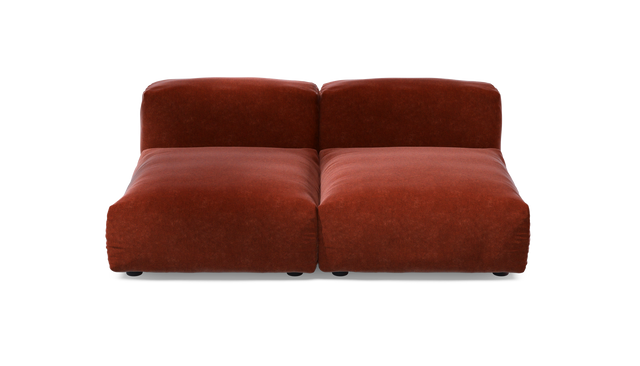 vetsak | Sofa Set 01 Medium - Suave - Saffron | Modular Sofa | 2.5 Seater
