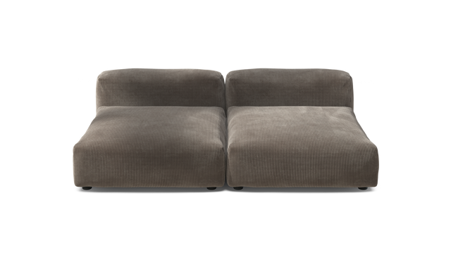 vetsak | Sofa Set 01 XLarge - Cord Velour - Mocha | Modular Sofa | 3.5 Seater