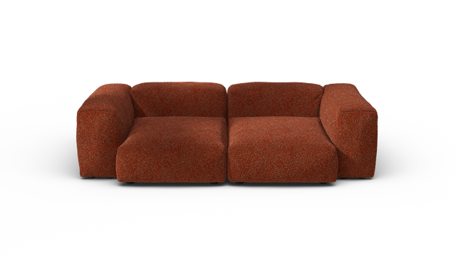 vetsak | Sofa Set 02 Medium - Nub - Sienna | Modular Sofa | 2.5 Seater | Big Sofa
