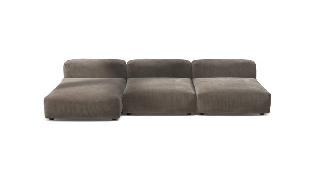 vetsak | Sofa Set 04 - Cord Velour - Mocha | Modular Sofa | 5 Seater | Big Sofa