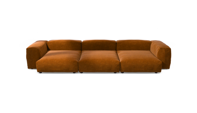 vetsak | Sofa Set 05 - Suave - Honey | Modular Sofa | 5 Seater | Big Sofa | Corner Sofa