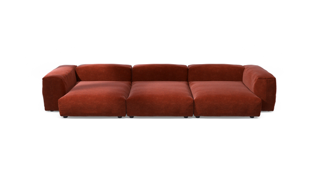 vetsak | Sofa Set 05 - Suave - Saffron | Modular Sofa | 5 Seater | Big Sofa | Corner Sofa