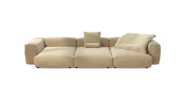 vetsak | Sofa Set 05 - Suave - Creme | Modular Sofa | 5 Seater | Big Sofa | Corner Sofa