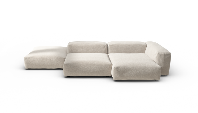 vetsak | Sofa Set 09 - The Island - Nub - Creme | Modular Sofa | 7 Seater | Sofa Island