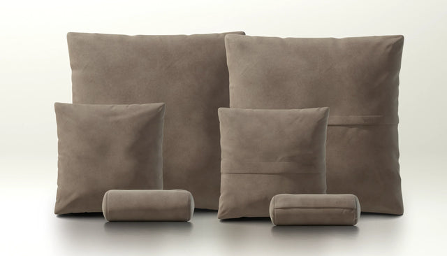 Pillow Set 3 - Leather - Cacao