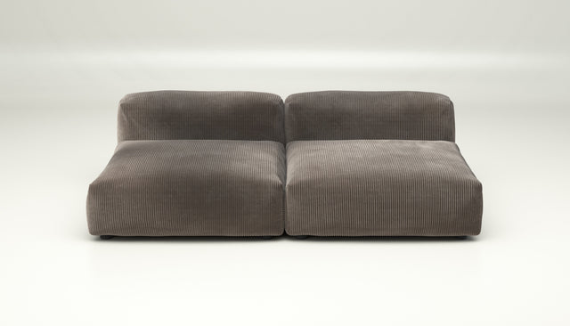 vetsak | Sofa Set 01 Large - Cord Velour - Mocha | Modular Sofa | 3.5 Seater