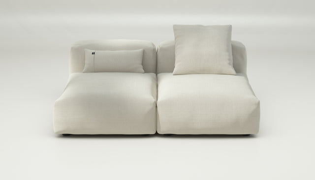 vetsak | Sofa Set 01 Medium - Pique - Creme | Modular Sofa | 2.5 Seater