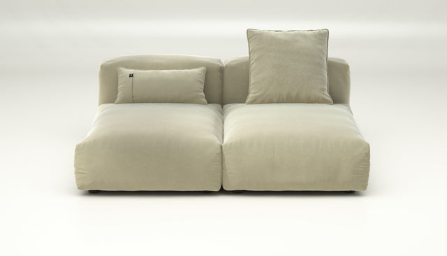 vetsak | Sofa Set 01 Medium - Suave - Clay | Modular Sofa | 2.5 Seater
