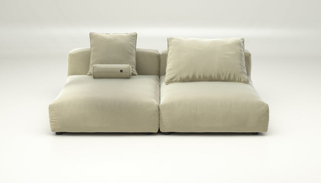 vetsak | Sofa Set 01 XLarge - Suave - Clay | Modular Sofa | 3.5 Seater