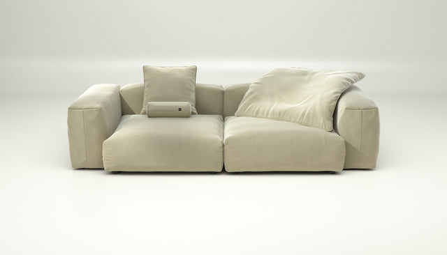 vetsak | Sofa Set 02 Large - Suave - Clay | Modular Sofa | 3.5 Seater | Big Sofa