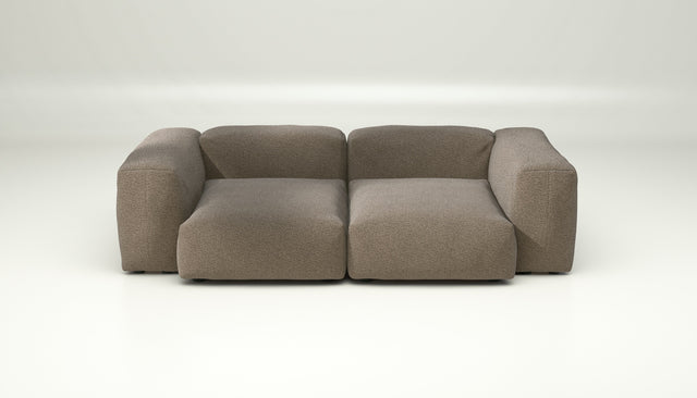 vetsak | Sofa Set 02 Medium - Loop Loop - Taupe | Modular Sofa | 2.5 Seater | Big Sofa