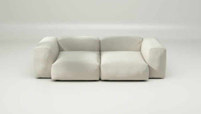 vetsak | Sofa Set 02 Medium - Pique - Creme | Modular Sofa | 2.5 Seater | Big Sofa