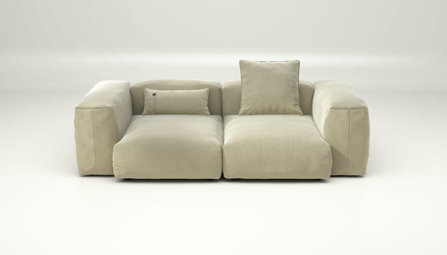 vetsak | Sofa Set 02 Medium - Suave - Clay | Modular Sofa | 2.5 Seater | Big Sofa