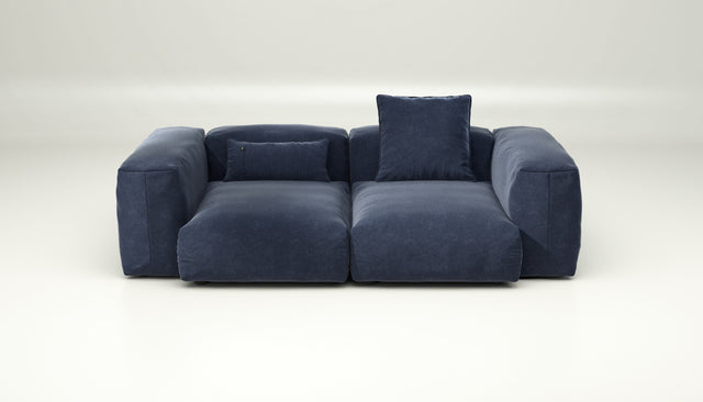 vetsak | Sofa Set 02 Medium - Suave - Navy | Modular Sofa | 2.5 Seater | Big Sofa