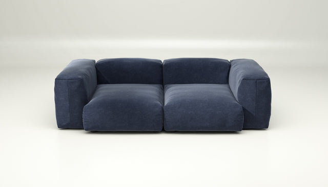 vetsak | Sofa Set 02 Medium - Suave - Navy | Modular Sofa | 2.5 Seater | Big Sofa