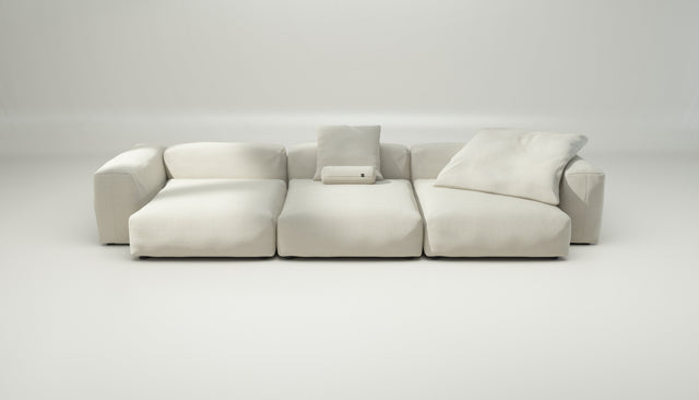 vetsak | Sofa Set 05 - Pique - Creme | Modular Sofa | 5 Seater | Big Sofa | Corner Sofa