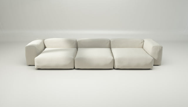 vetsak | Sofa Set 05 - Pique - Creme | Modular Sofa | 5 Seater | Big Sofa | Corner Sofa