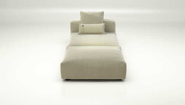 vetsak | Sofa Set 07 - Sun Lounger - Suave - Clay | Modular Sofa | 2 Seater | Daybed | Chaiselounge