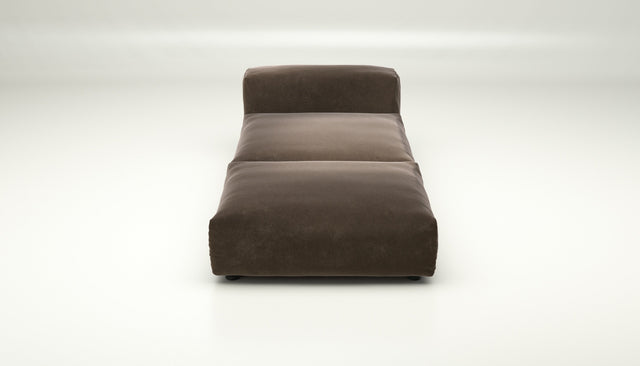 vetsak | Sofa Set 07 - Sun Lounger - Suave - Espresso | Modular Sofa | 2 Seater | Daybed | Chaiselounge
