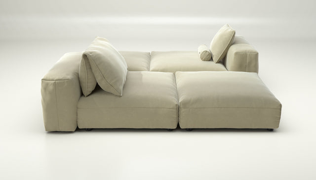 vetsak | Sofa Set 08 - Daybed - Suave - Clay | Modular Sofa | 6 Seater | Outdoor Island | Double lounger