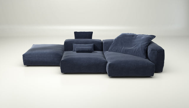 vetsak | Sofa Set 09 - The Island - Suave - Navy | Modular Sofa | 7 Seater | Sofa Island